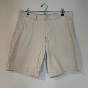 Polo Ralph Lauren Shorts Size 35 Khaki Cotton Prospect Classic Chino Belt Loops